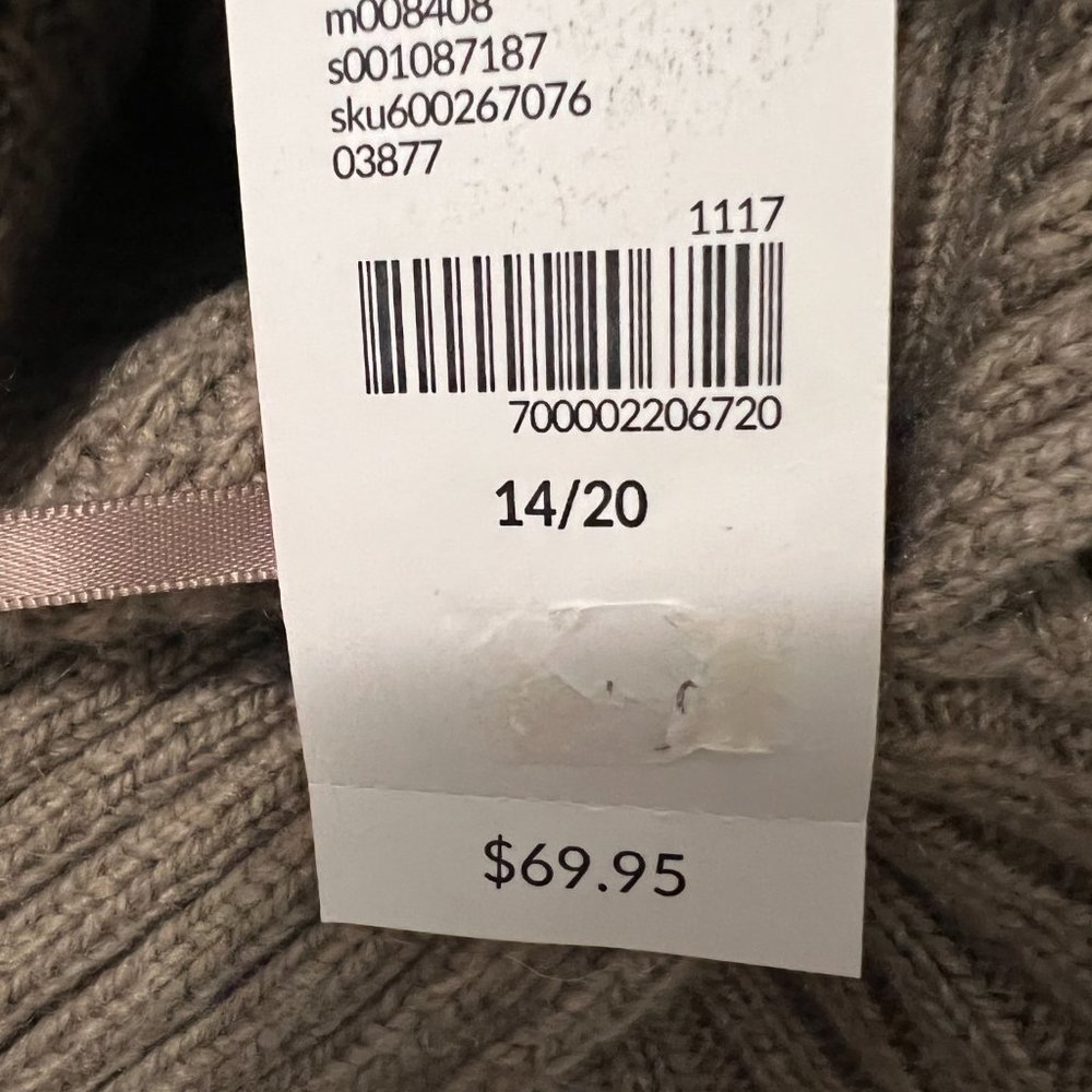 Lane Bryant NWT sweater tan size 14 - Picture 6 of 7